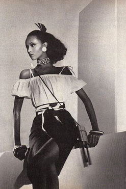 Is this 70s fashion supermodel Haruka Shimazaki or Iman?