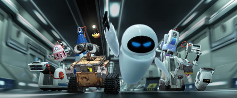 What is the name of the sleek reconnaissance robot in the movie?