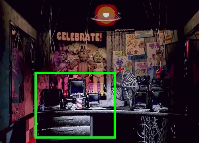 Check Foxy and Freddy and check the doors while keeping the right door ...