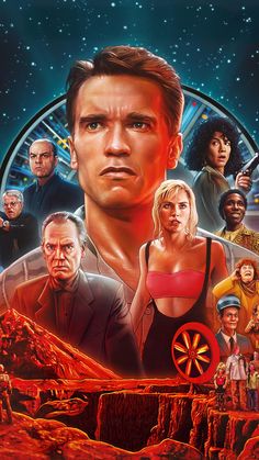 How old was Arnold Schwarzenegger in Total Recall?