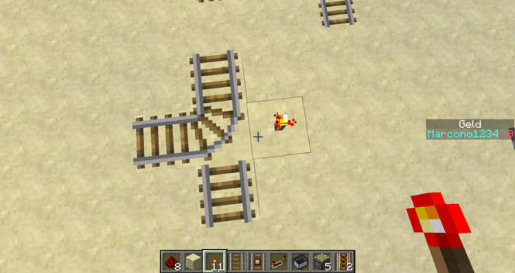 Placing Blocks Next To A Torch