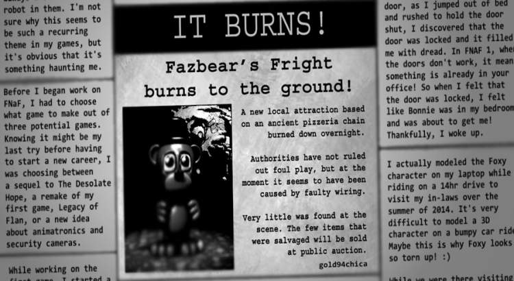 The Newspaper In FNAF 3 Holds Hidden Facts